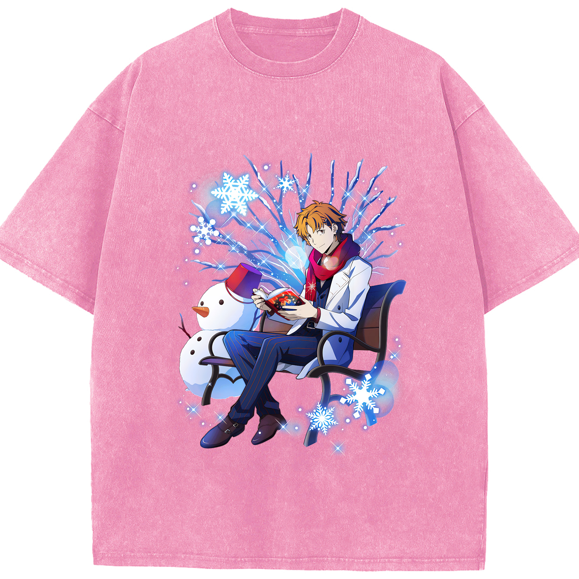 （画像用） 文豪ストレイドッグス Bungo Stray Dogs 綿100% ヴィンテージ風 半袖Tシャツ（フロントプリント）